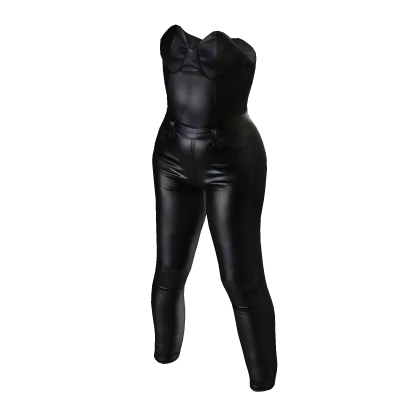 High waisted leather pants 