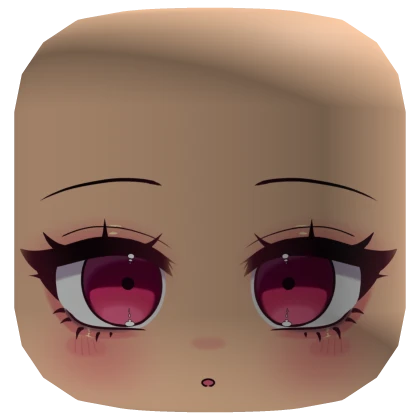 Teto curious face pink eyes mask beige