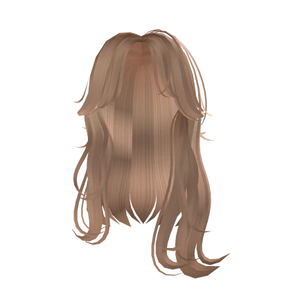 cute long layered hair w/ curtain bangs in blonde