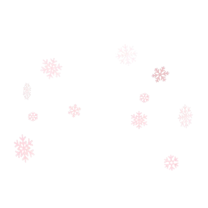 ❄ Winter Snowflake Confetti Aura Pink