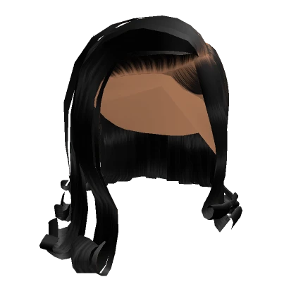 Side Part w/ Flipped Ends [Black]