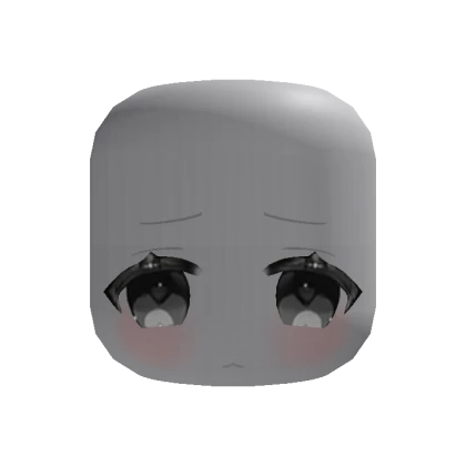 🍀Animated Kawaii Sad Face (Black)