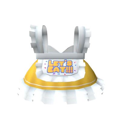 ❤3.0 Chica Yellow maid dress with ruffles