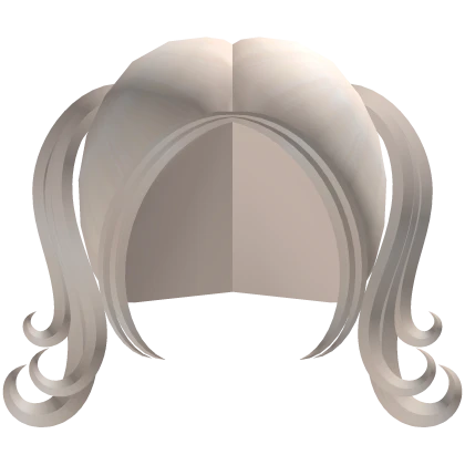 ♡ curly short pigtails light blond