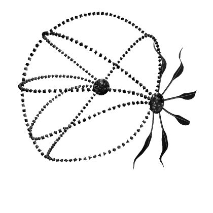 Black Couture Feather Headpiece