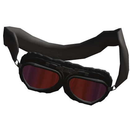 Black Hanging Aviator Goggles