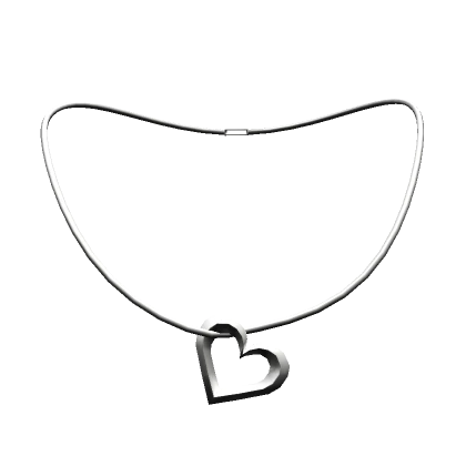 Silver Hanging Heart Necklace (3.0)