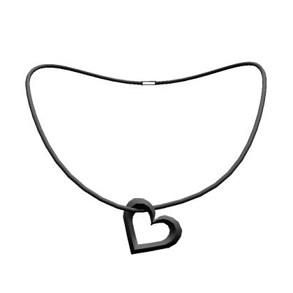 Black Hanging Heart Necklace (3.0)