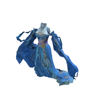 ʚ♡ɞ Mystical Flowing Goddess Blue Gown