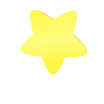 Yellow Simple Star Hairclip