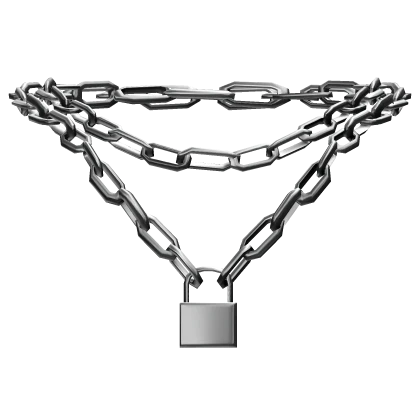 Silver Lock Chain Necklace 3.0