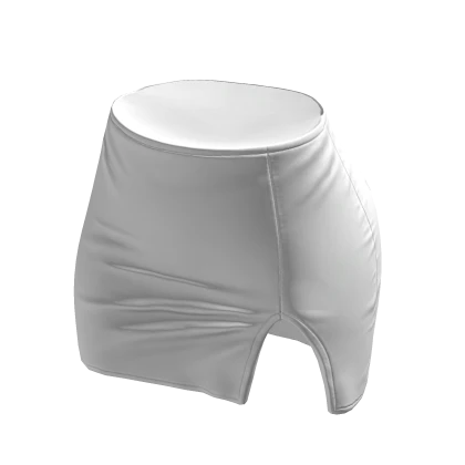 Skirt White Tight High Waisted Mini Chibi Chic Y2K