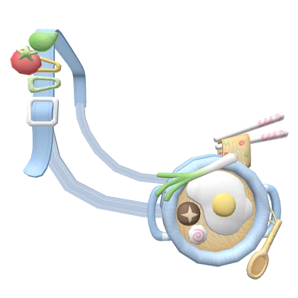 ♡ silly ramen noodle vegetable food bowl bag 1.0