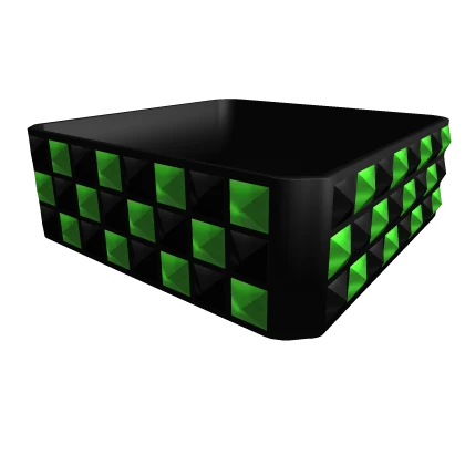 black & green pyramid studded scene bracelet 1.0