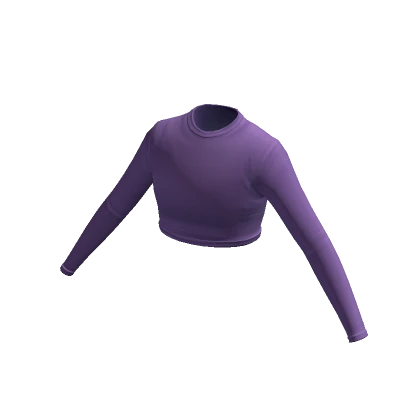 Blueberry 90s Summer Long Sleeve Top - Purple