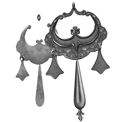 Silver Earrings of Royalty