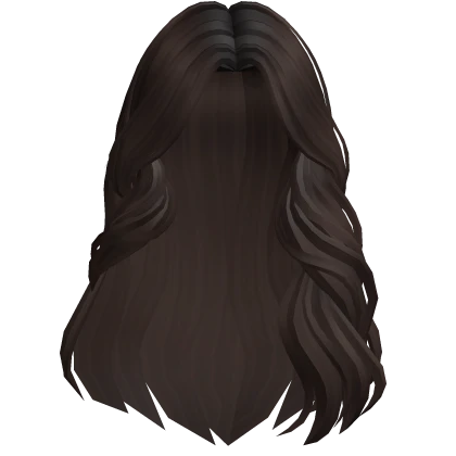 Cutesy Flowy Blow out Hair (Dark Brown)