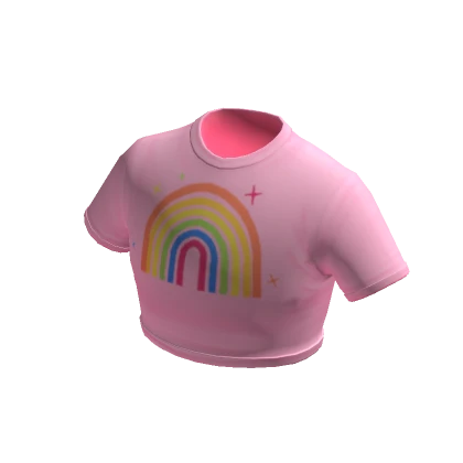 Blueberry 90s Summer Top - Rainbow