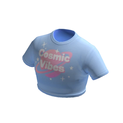 Blueberry 90s Summer Top - Cosmic Vibes