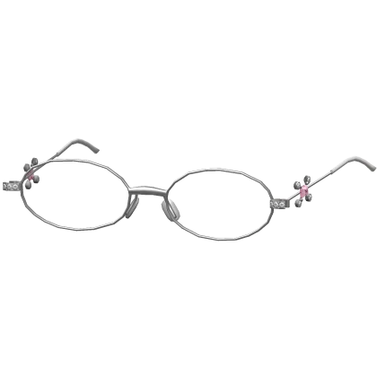 Luxury Gentle Model Silver Gemstone Glasses 02