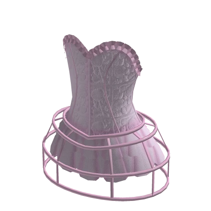 ♡ : victorian ruffled corset dress in pink