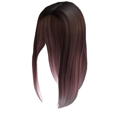 Blueberry Hair - Straight Long Brown Pink