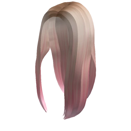 Blueberry Hair - Straight Long Blonde Pink