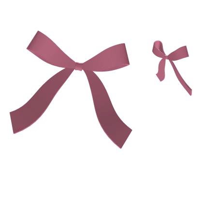 Pink Side Ribbon Bows