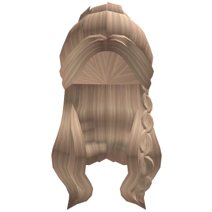 Aesthetic Half Up Bun w/ Braids - Blonde