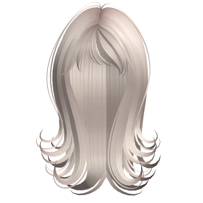 iconic long sweet swirly hairstyle white