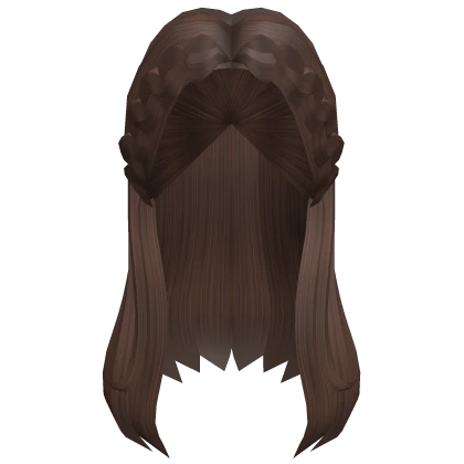 Aesthetic Braided Over-the-Shoulder Hair (Brown)