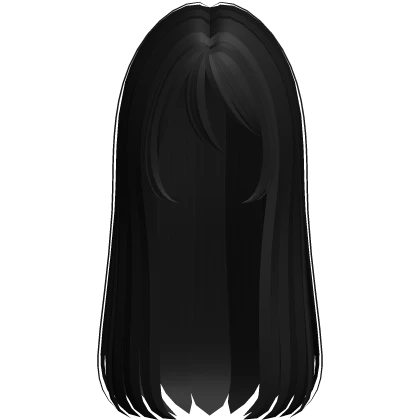 long straight emo vampire girl hair in black