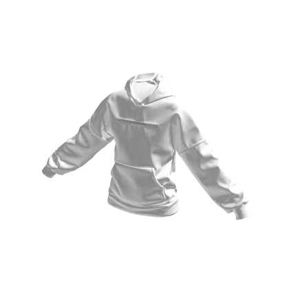 White Kangaroo pocket hoodie