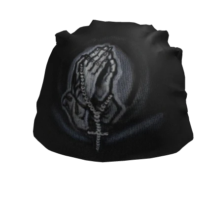 start praying low ribbed acrylic beanie 