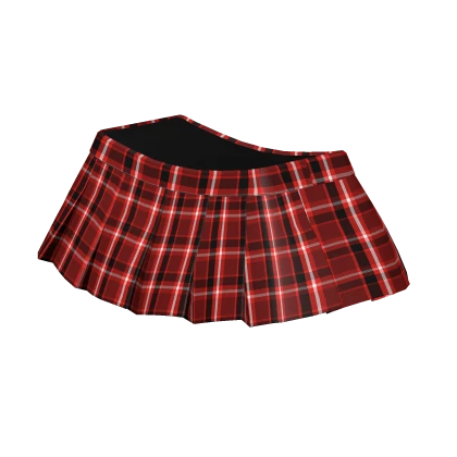 [1.0 R6] Red Checkered Skirt