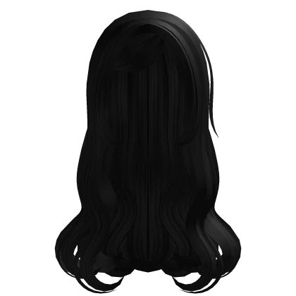 ❀ Cute Black Long Wavy Hair