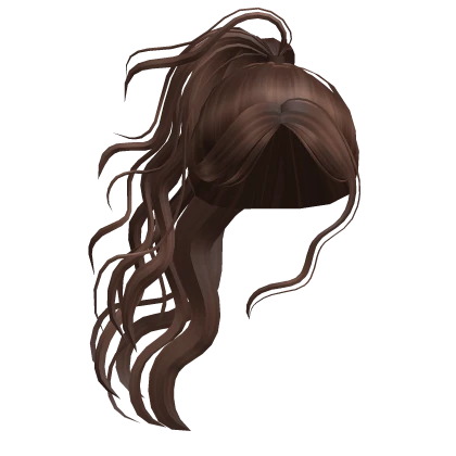 Model Off Duty Windy Ponytail in Dark Brown