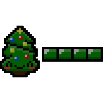 🎄 Christmas Happy Tree 8-Bit Health Bar