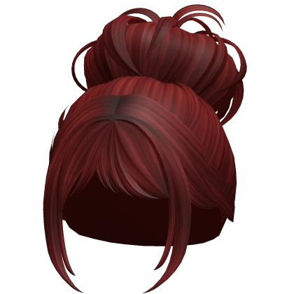 Preppy Anime Bun Hair (Red)