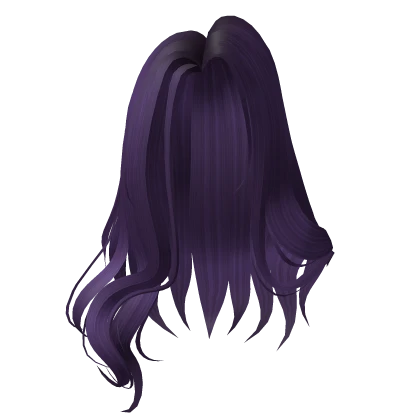 Preppy Purple Curly Long Wavy