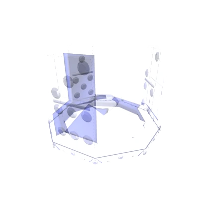 Transparent Ice Domino Crown