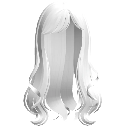 ♡ White Soft Long Layered Hair W Curls