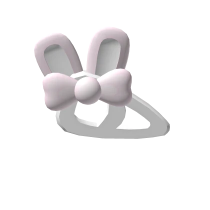 ꒰┊kawaii bunny hairclip with pink bow