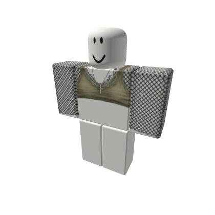 green top fishnets necklace