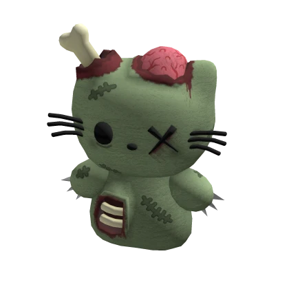 ♡ zombie kitty plushie (holdable)