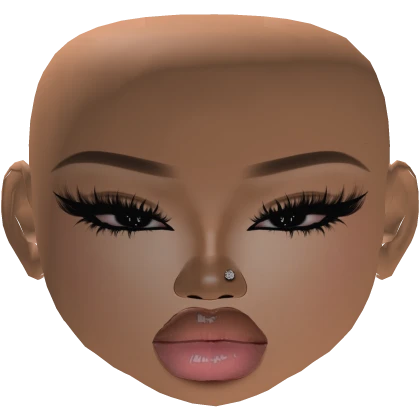 BIG LIP baddie latina girl mesh makeup wear lashes