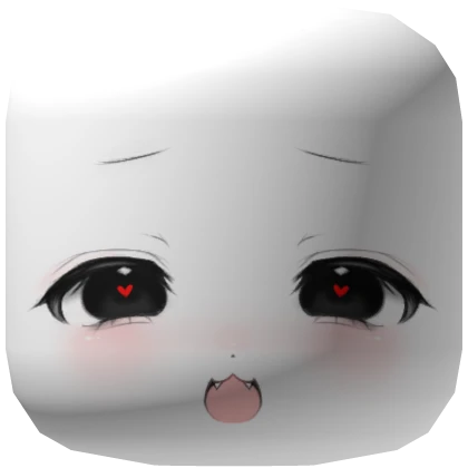  ୨୧ cutecore anime chibi face mask - white