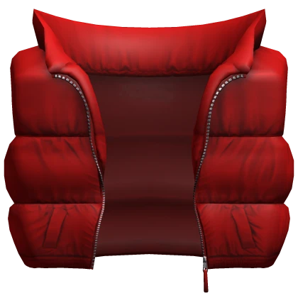 Bright Red Puffer Vest 3.0