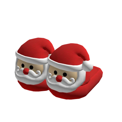 christmas santa slippers