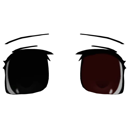  ˶ ｡⩌'‸'⩌｡˶  worried anime eyes black & red